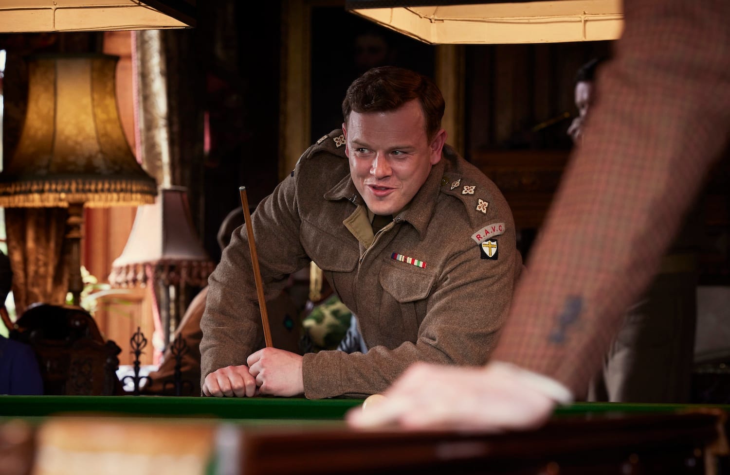 Picture shows: Tristan (Callum Woodhouse) asserts himself at the billiards table.