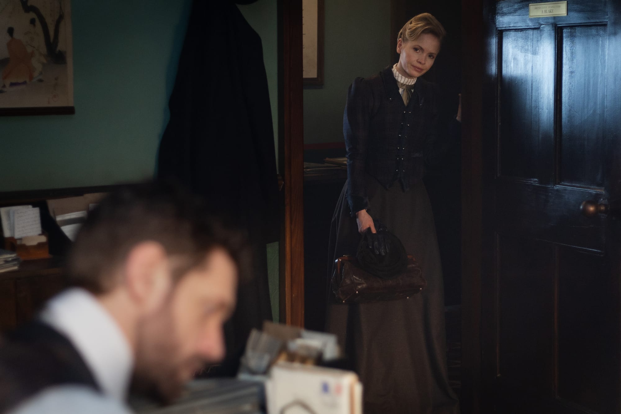 Kate Phillips and Tom Durant Pritchard in "Miss Scarlet" Season 6