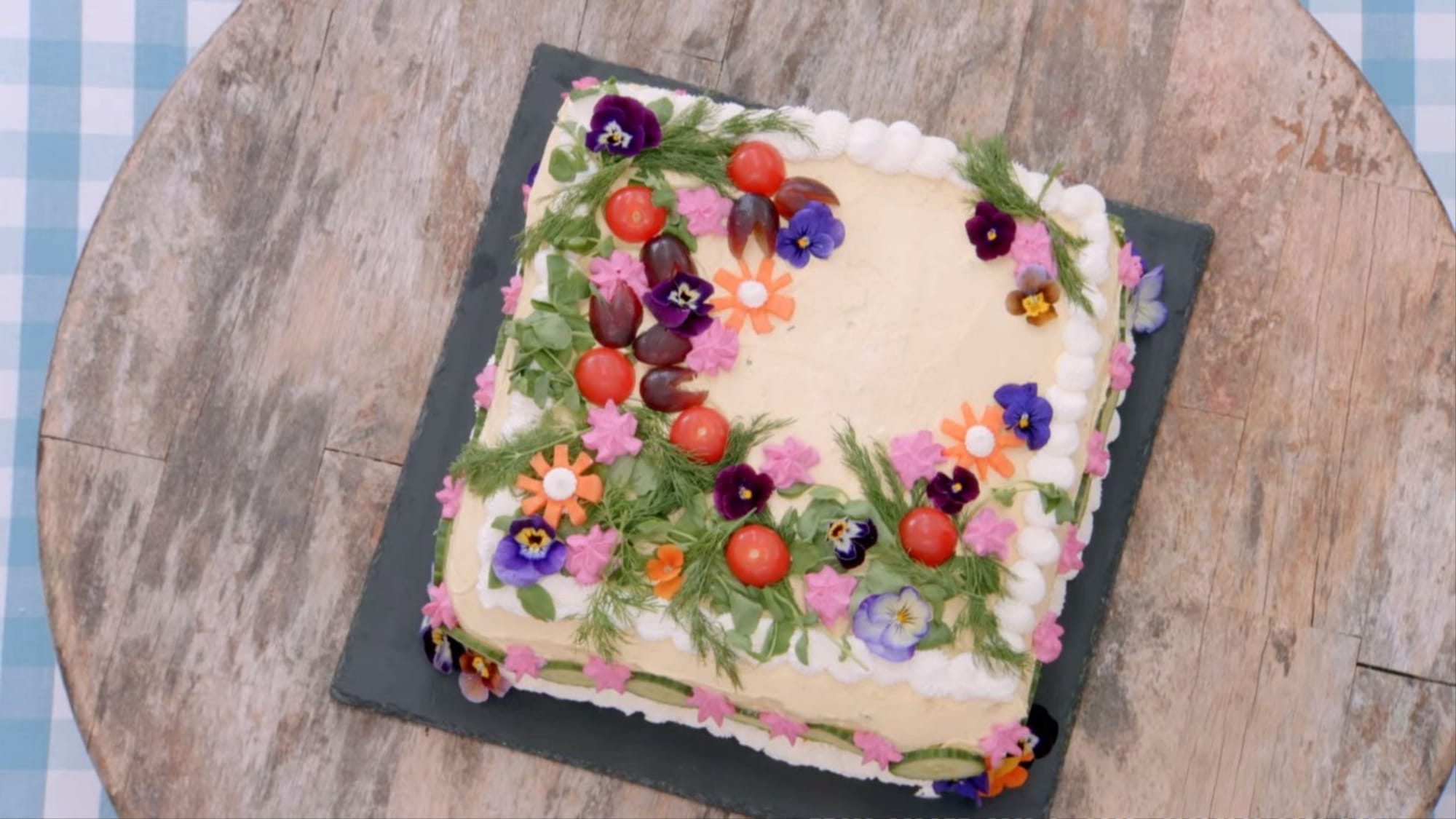 Carole's Something Fishy Smörgåstårta Showstopper for The Great British Baking Show's Bread Week