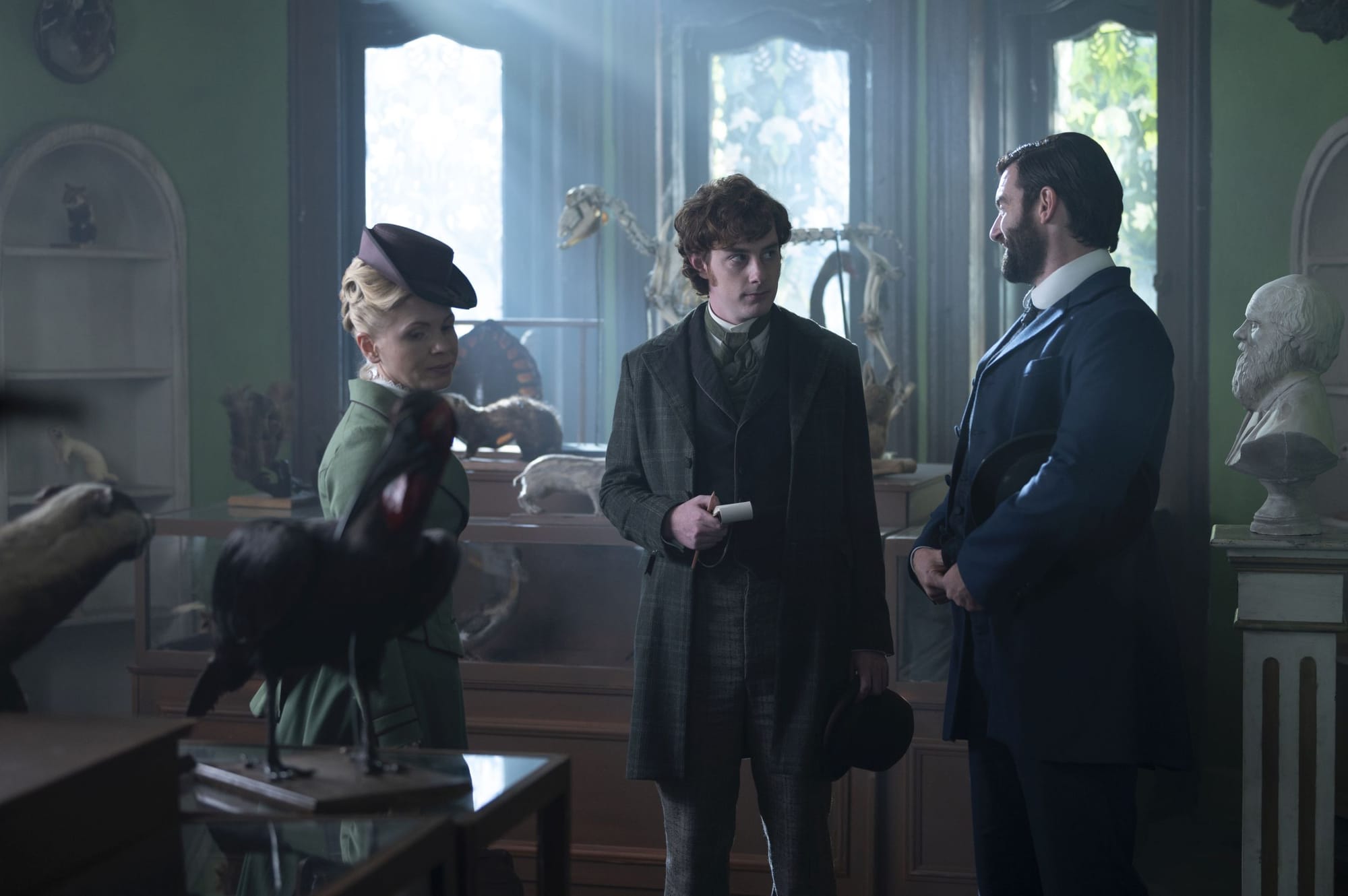 Kate Phillips, Evan McCabe and Stuart Martin in Miss Scarlet &amp; The Duke Season 2