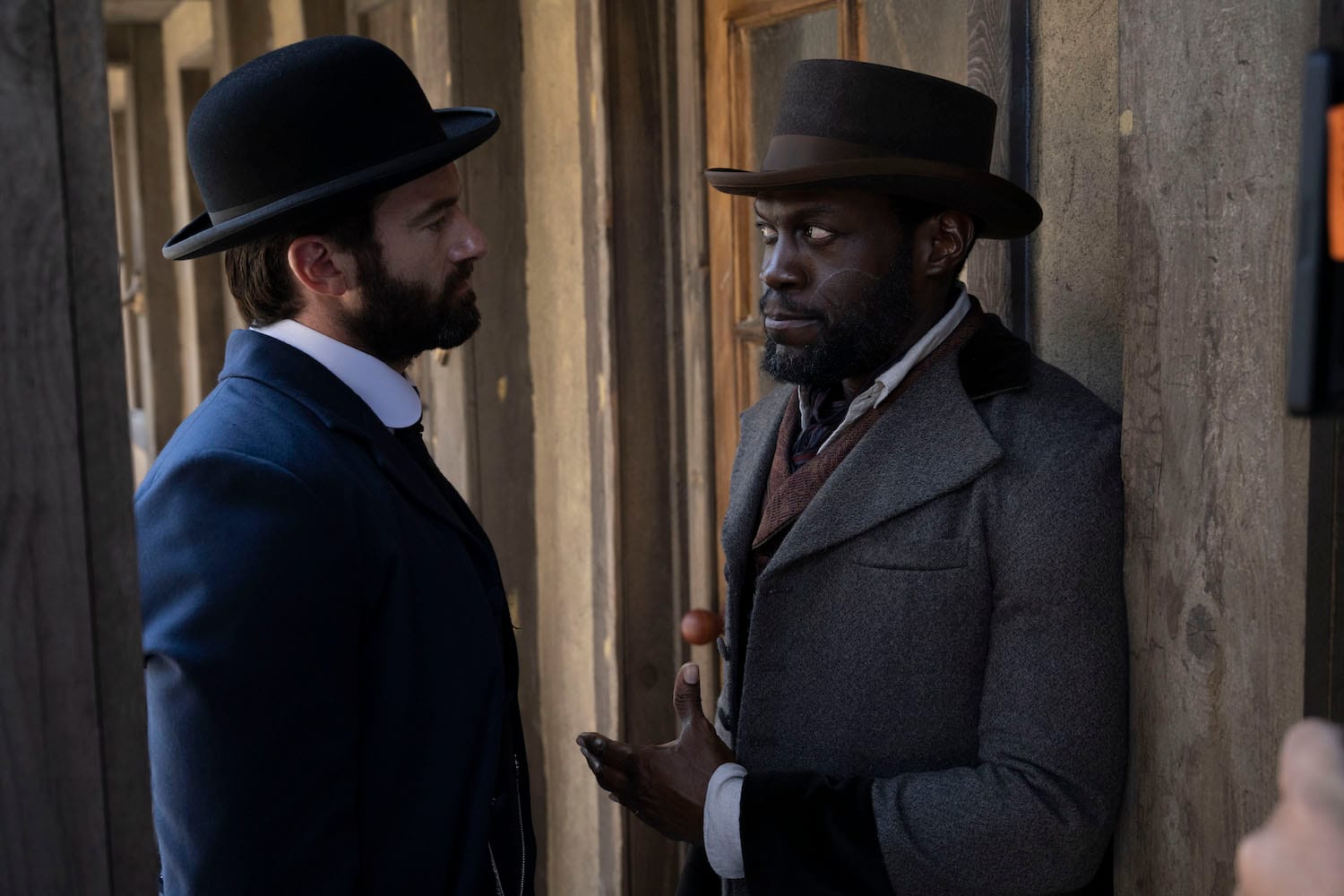 Stuart Martin and Ansu Kabia in "Miss Scarlet &amp; the Duke" Season 2 Episode 2