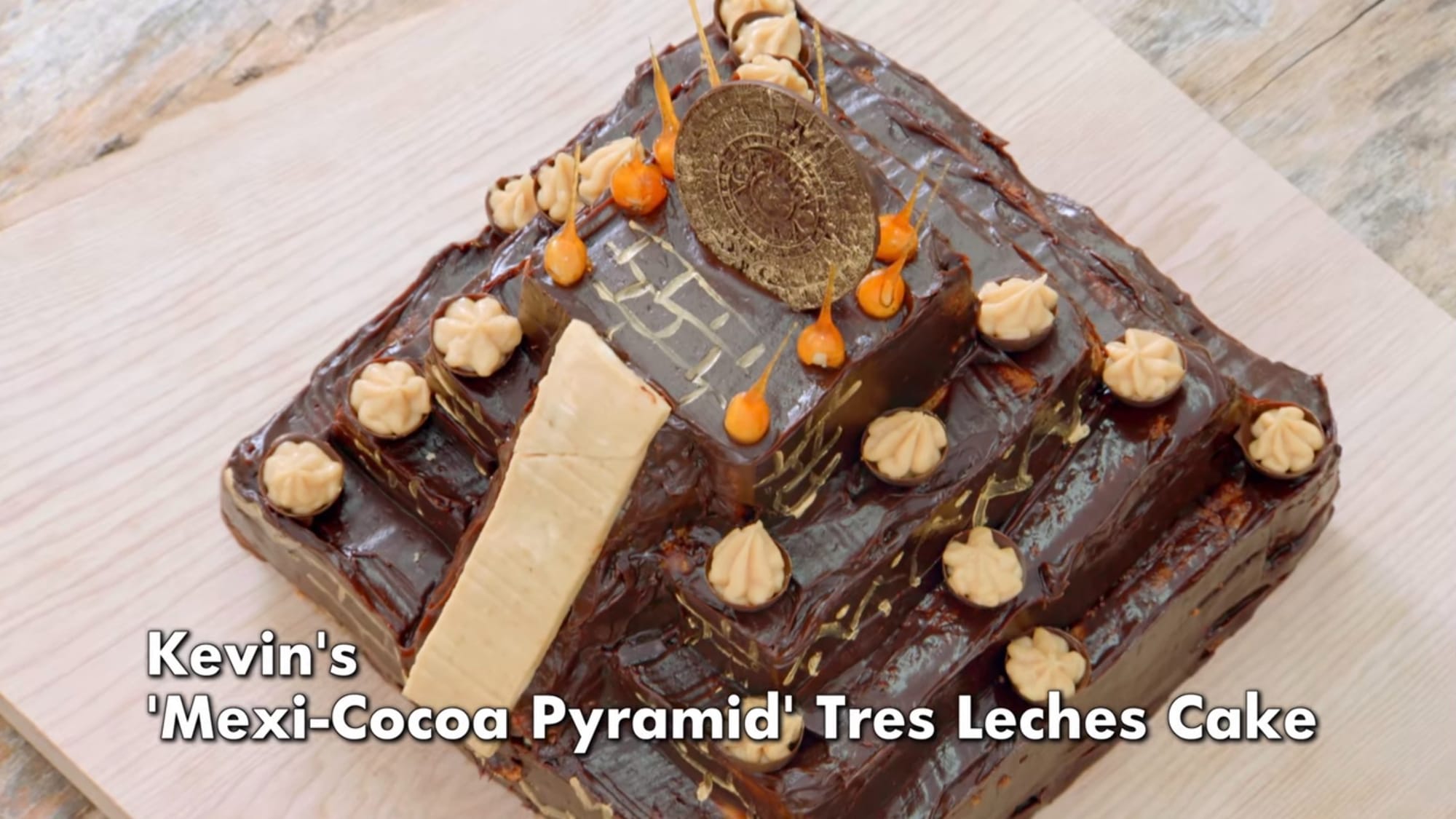 The Great British Baking Show Collection 10, Mexican Week Kevin's ‘Meci-Cocoa Pyramid’ Tres Leches Showstopper Cake