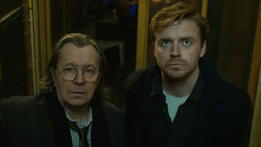 &nbsp;Gary Oldman as Jackson Lamb and Jack Lowden as River Cartwright in Slow Horses Season 1
