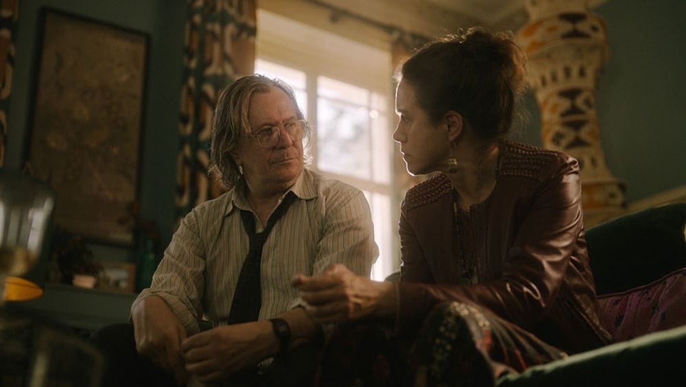 Gary Oldman and Emily Bruni as Jackson and&nbsp;Rebecca in "Slow Horses"