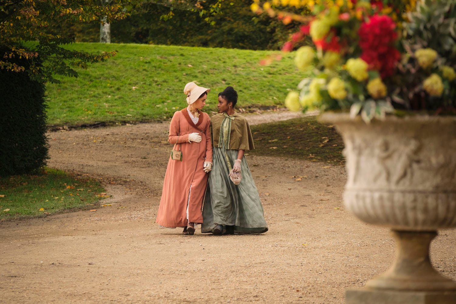 Rose Williams and Crystal Clark in "Sanditon" Season 3