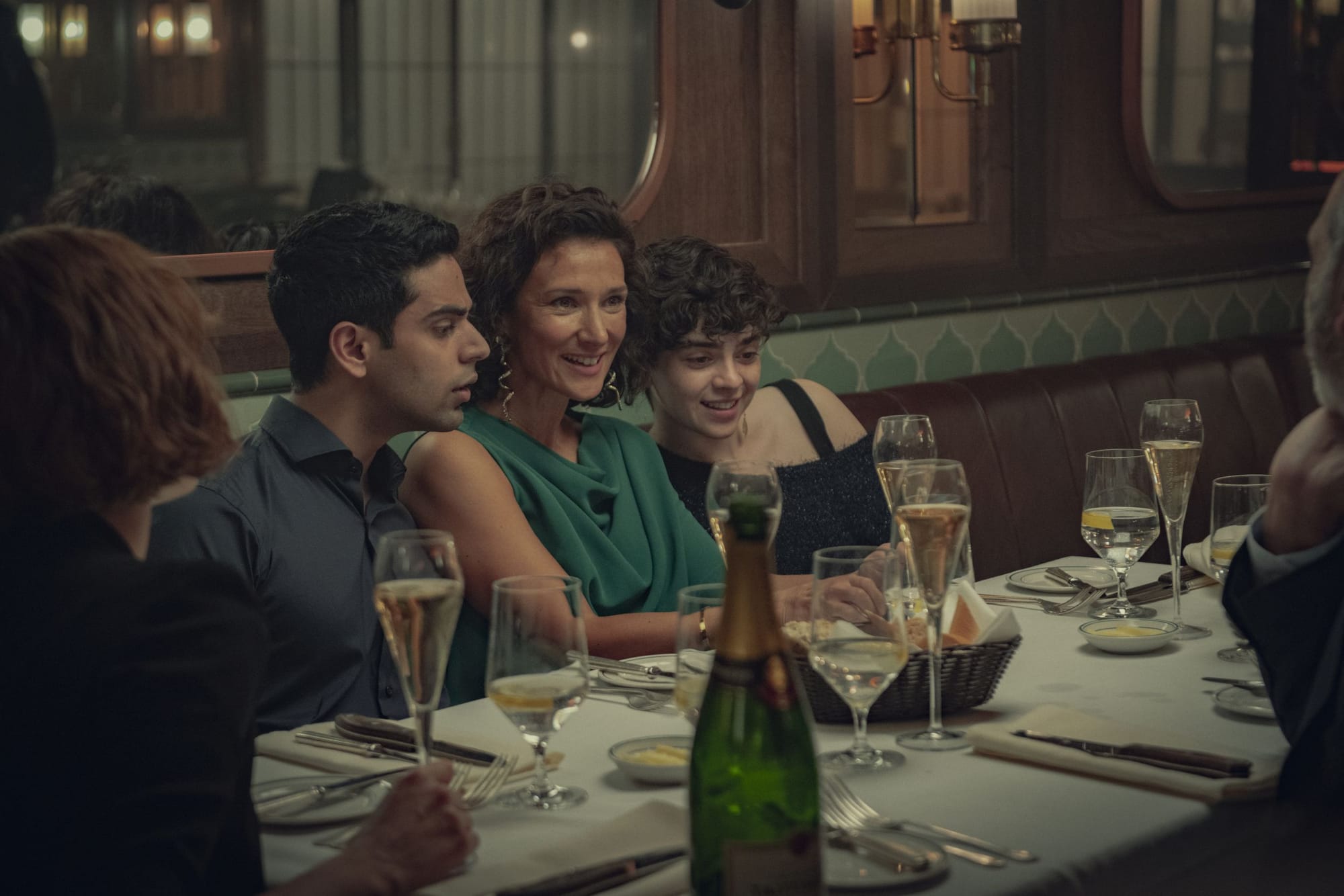 Rish Shah,&nbsp;Indira Varma, and&nbsp;Sonera Angel as Jay, Ingrid, and Sally in 'Obsession'