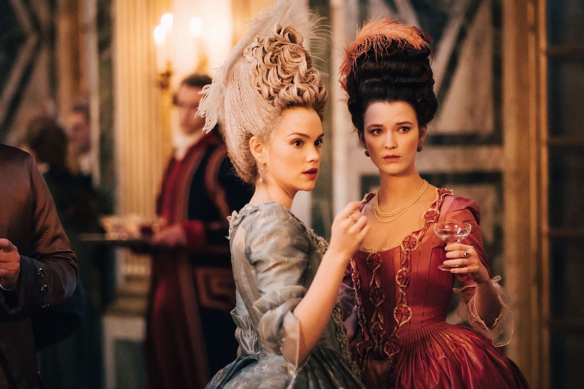 Liah O'Prey and Emilia Schule in "Marie Antoinette"