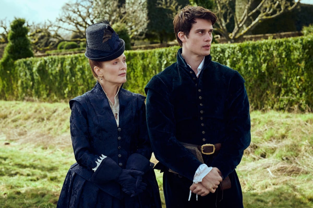 Julianne Moore and Nicholas Galitzine in "Mary &amp; George"