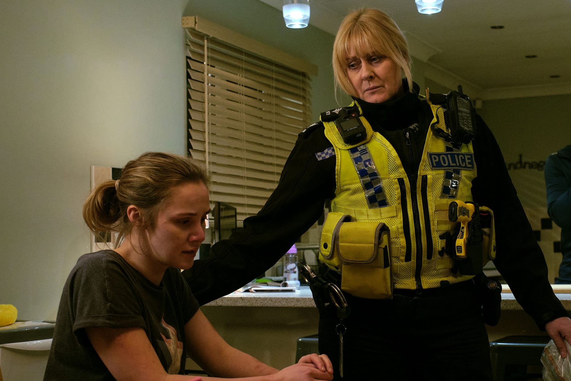 Mollie Winnard as Joanna Hepworth and Sarah Lancashire as Catherine Cawood&nbsp;in Happy Valley Season 3