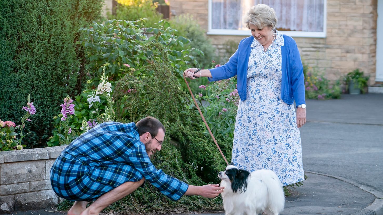 Anne Reid and Éanna Hardwicke in "The Sixth Commandment"&nbsp;