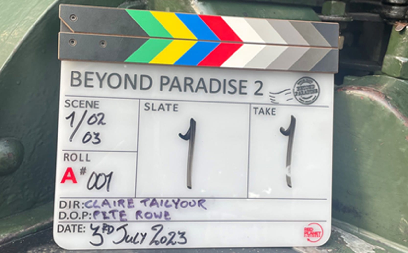 Beyond Paradise Season 2 Start of Production Clapper