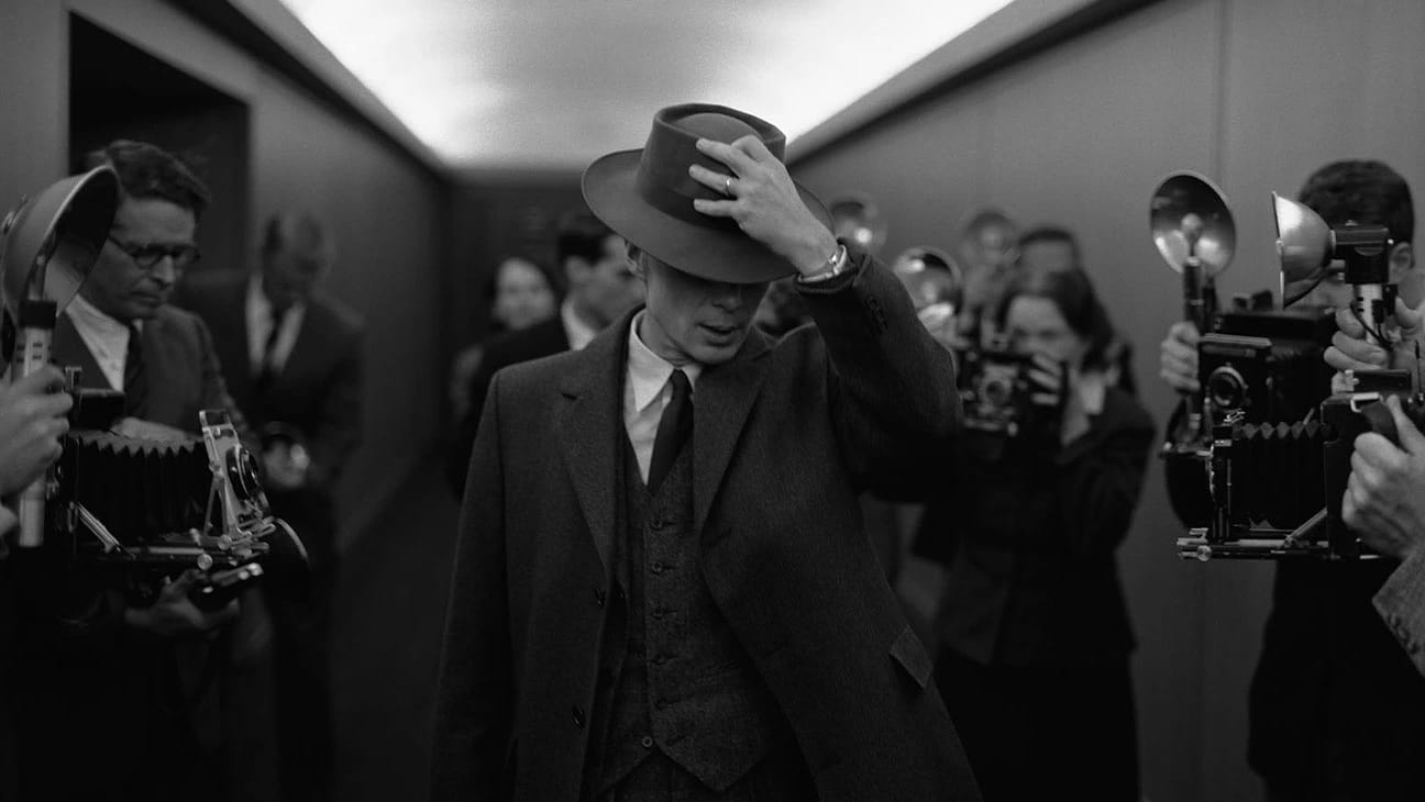 Cillian Murphy as Oppenheimer in a publicity still from the film