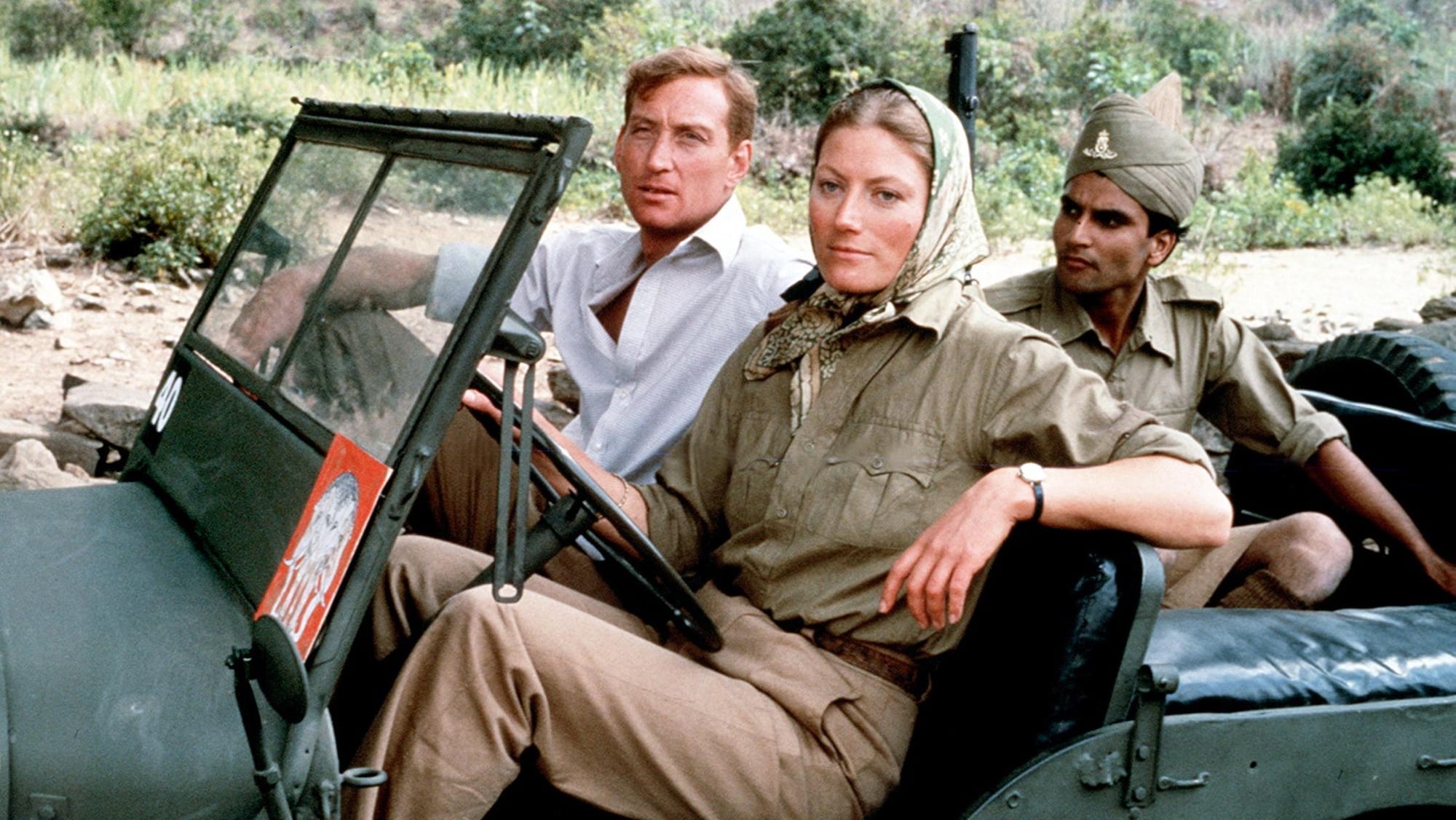 Charles Dance and Geraldine James in "The Jewel in the Crown"