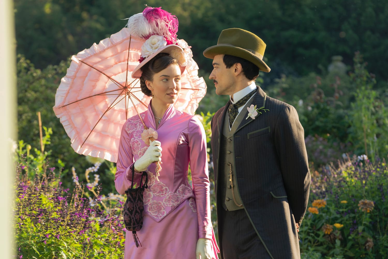 &nbsp;Blake Ritson and Nicole Bryden Bloom in "The Gilded Age" Season 2