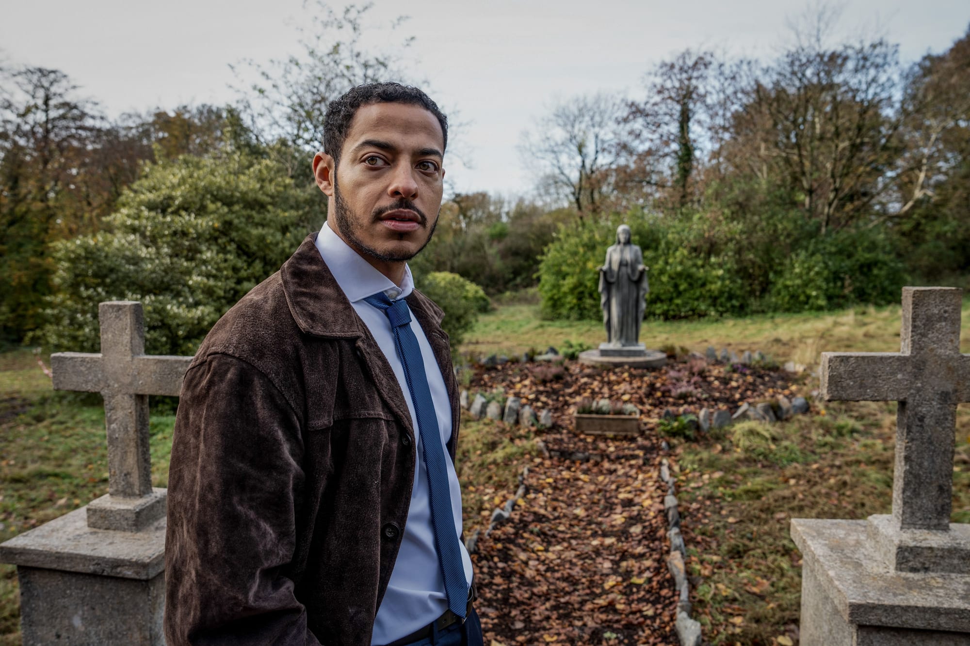 Daryl McCormack as Detective Colman Akande in 'The Woman in the Wall'