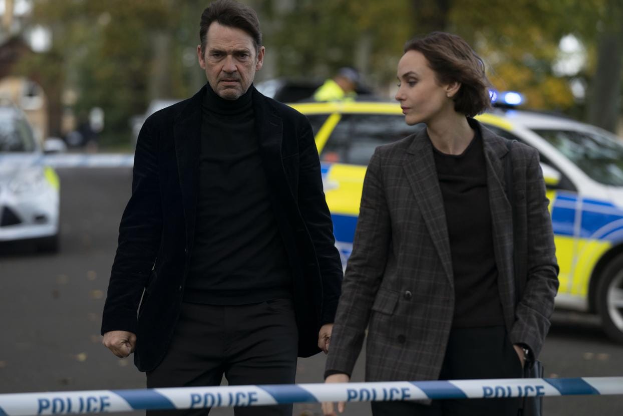Dougray Scott&nbsp;as DI Ray Lennox and Joanna Vanderham&nbsp;as DS Amanda Drummond in 'Crime' Season 2