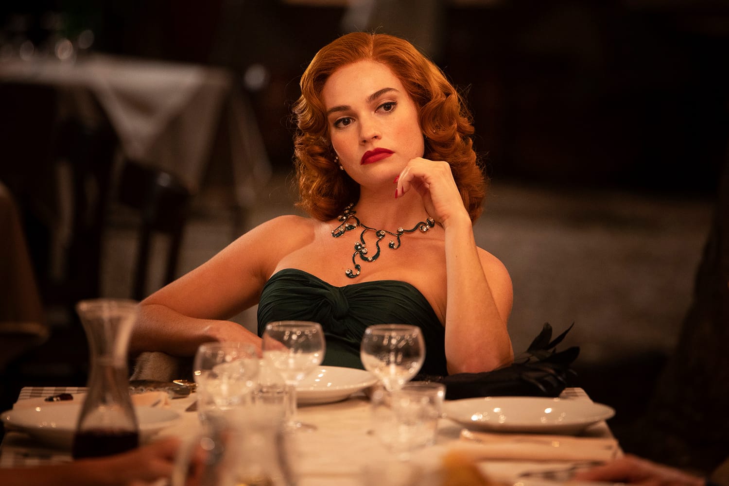 Lily James as&nbsp;Josephine Esperanto in 'Finally Dawn'