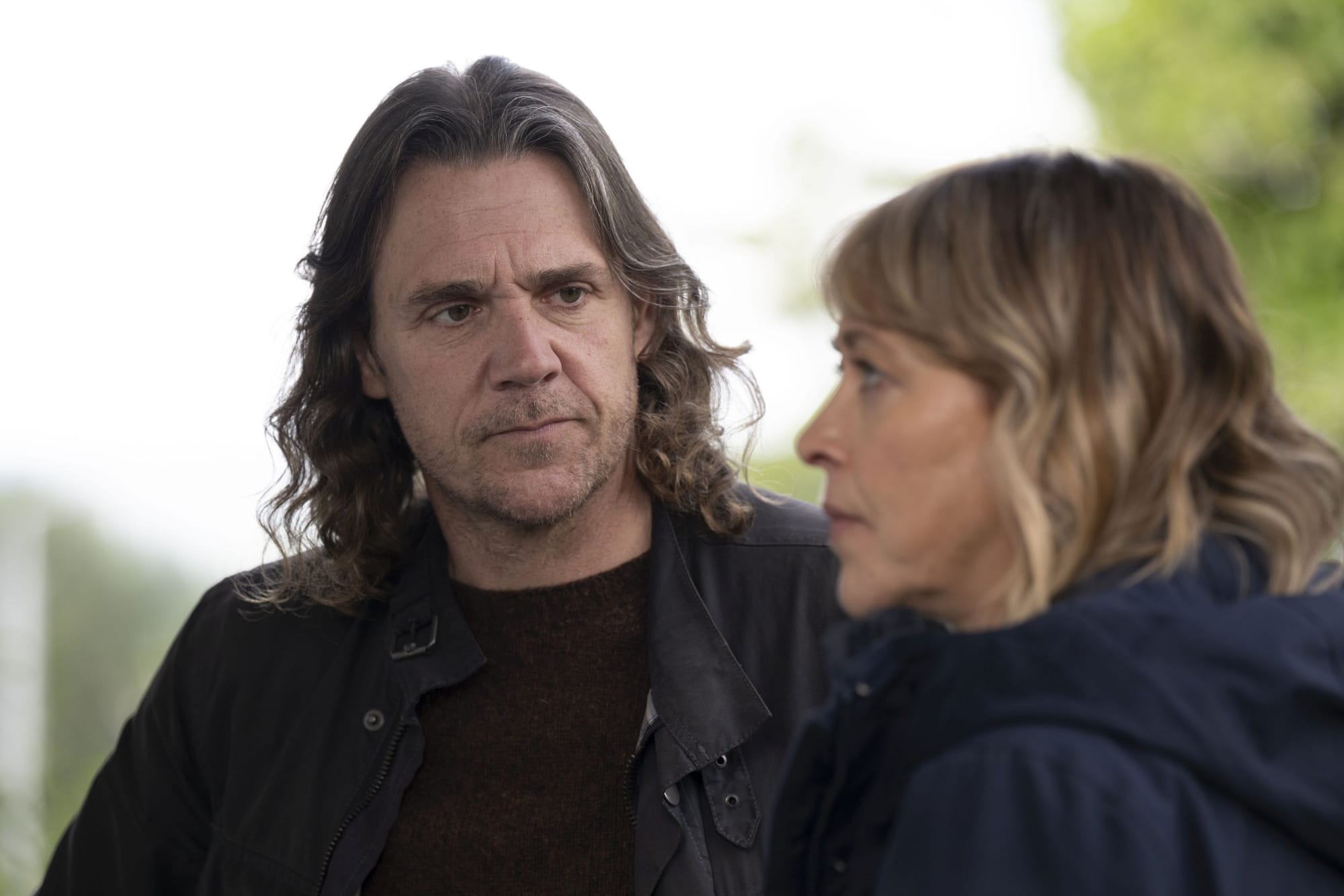 Jamie Sives as DS Michael McAndrews & Nicola Walker as Annika in 'Annika' Season 2