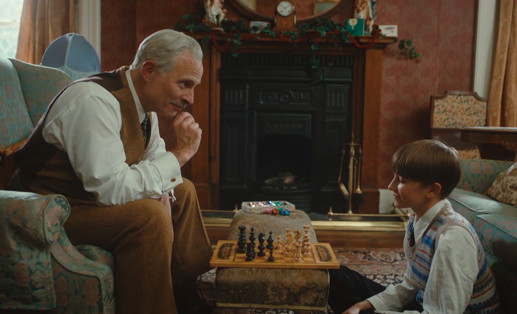 Sir James Danemere (Mark Bonnar) and Jan (Eryk Biedunkiewicz).