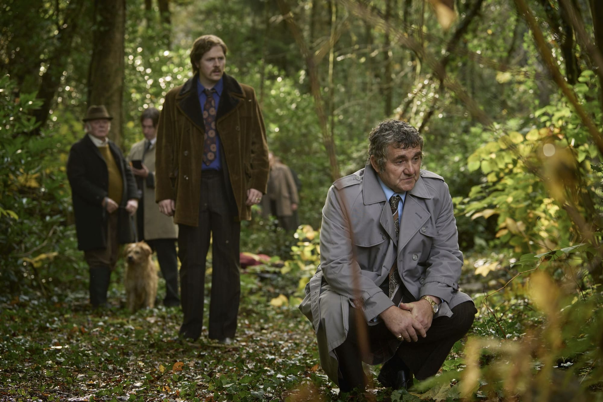 Scott Arthur as young DC Paul Bethell and&nbsp;Steve Nicolson as DI Tony Warren in 'Steeltown Murders'