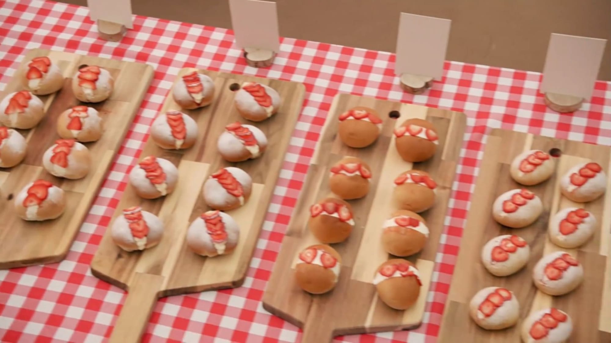 The&nbsp;Technical Challenge Altar of Devonshire Splits in 'The Great British Baking Show's Season 14 Bread Week