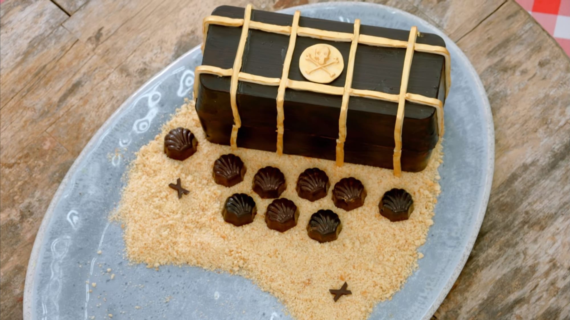 Dan's A Treasure Chest of Delight Chocolate Box Cake Showstopper from 'The Great British Baking Show' Season 14's&nbsp;Chocolate Week