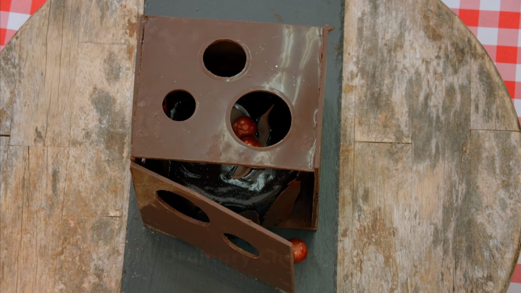 Nicky's This is No Ordinary Chocolate Box Cake Showstopper from 'The Great British Baking Show' Season 14's&nbsp;Chocolate Week