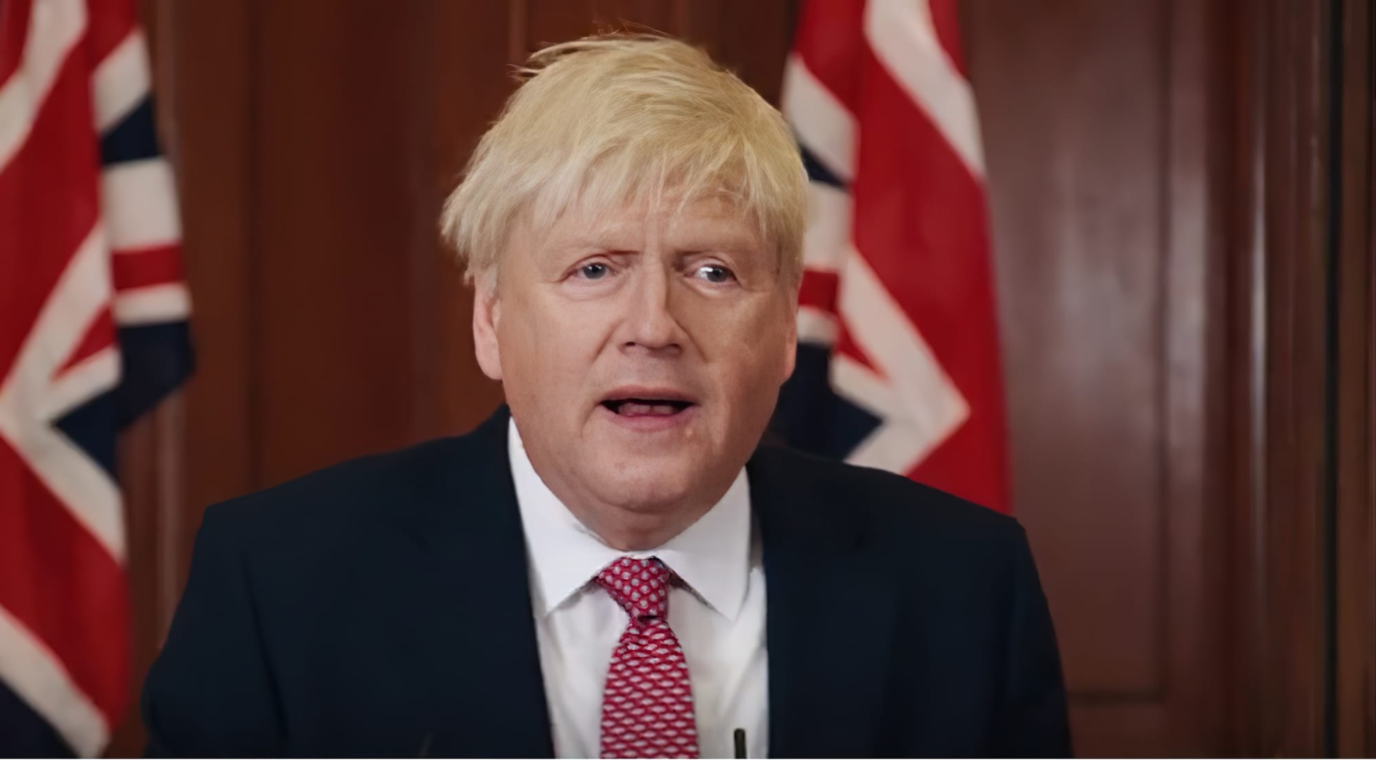 Kenneth Branagh as Boris Johnson in 'This England'