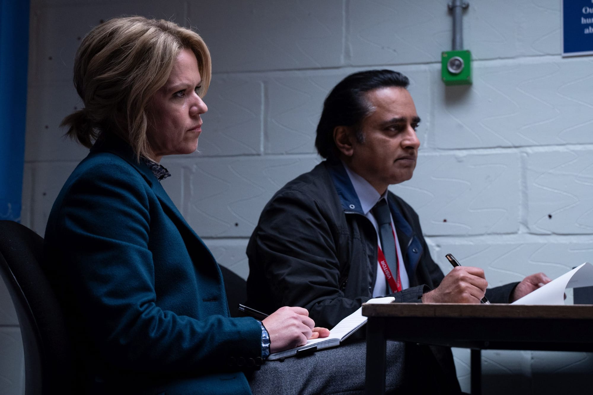 Sinead Keenan as DCI Jess James and Sanjeev Bhaskar as DI Sunny Khan in&nbsp;'Unforgotten' Season 5