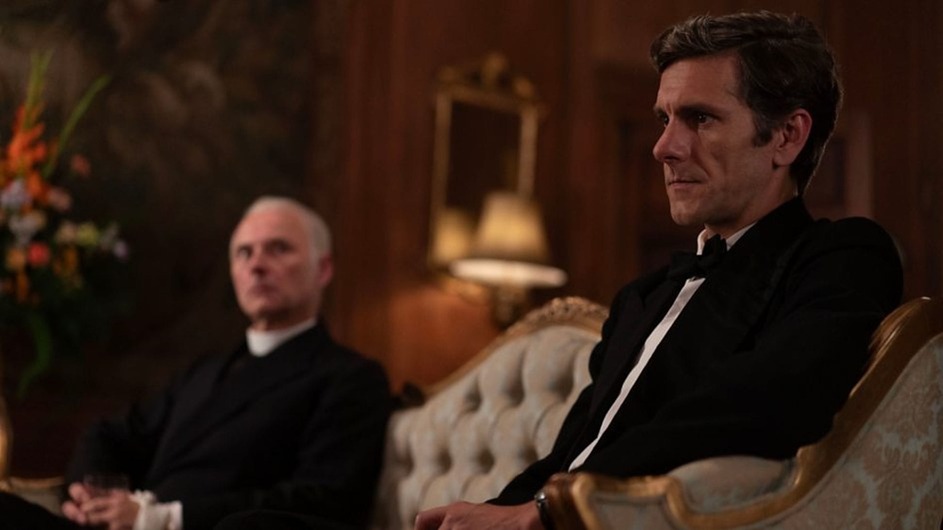 Mark Bonnar as Rev Humbleby and Mathew Baynton as Dr Thomas&nbsp;in 'Murder is Easy'