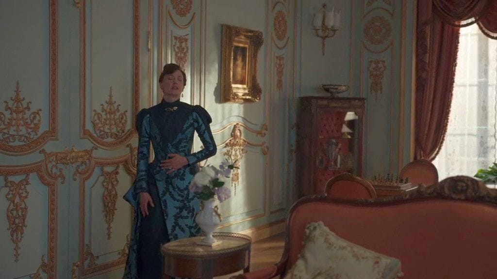 Carrie Coon as Bertha Russell in The Gilded Age Season 2