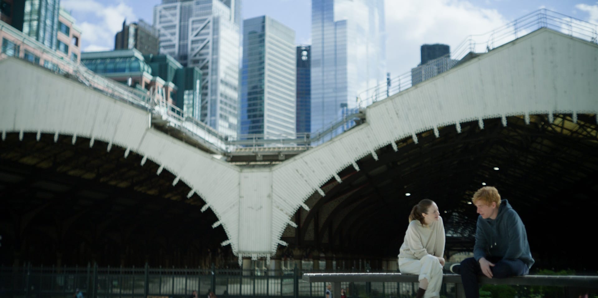 Domhnall Gleeson as Jack and Andrea Riseborough as Alice in 'Alice &amp; Jack'