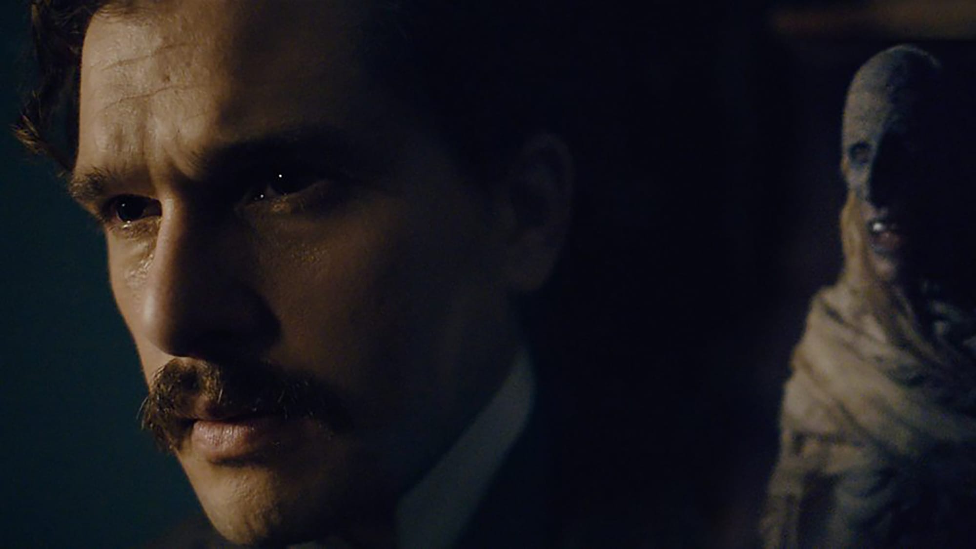 Kit Harington as Abercrombie Smith wants his mummy in Lot No 249