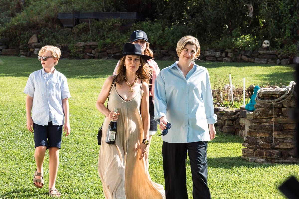 Jodie Whittaker Kat Stewart Jude Hyland and Harper Simon in "One Night"