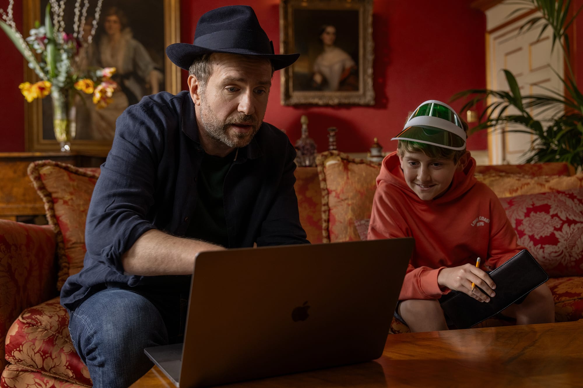 Rafe Spall as Jason and Cooper Turner as Tyler in 'Trying' Season 4