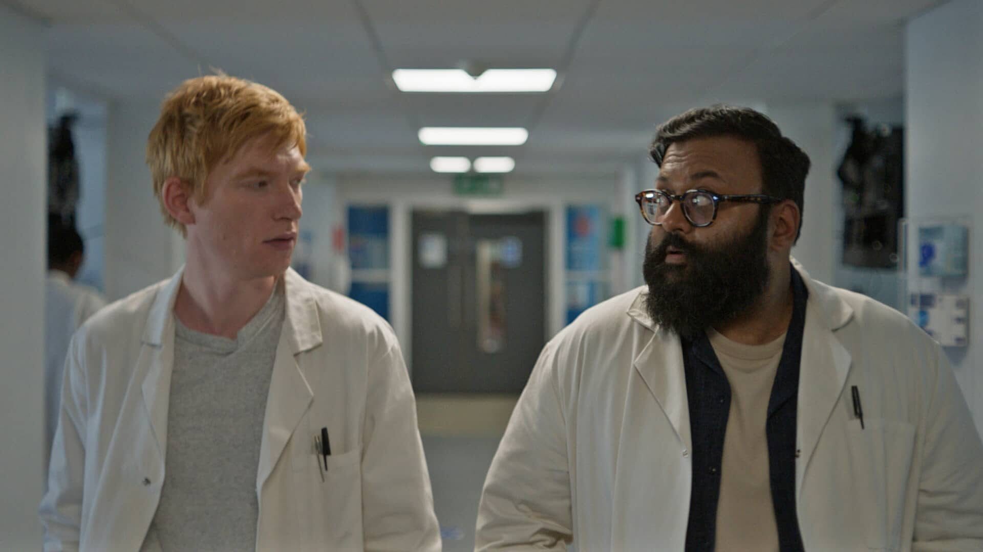 Sunil Patel as Paul and Domhnall Gleeson as Jack in 'Alice &amp; Jack'