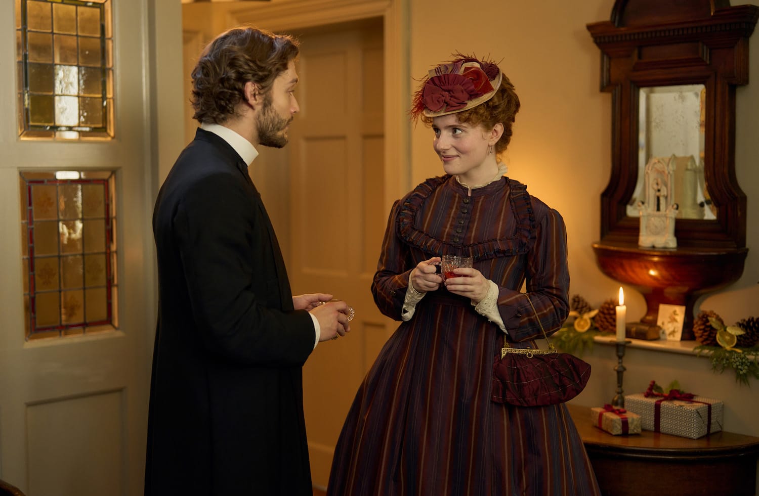 Toby Regbo and Hannah Onslow in "Belgravia: The Next Chapter"