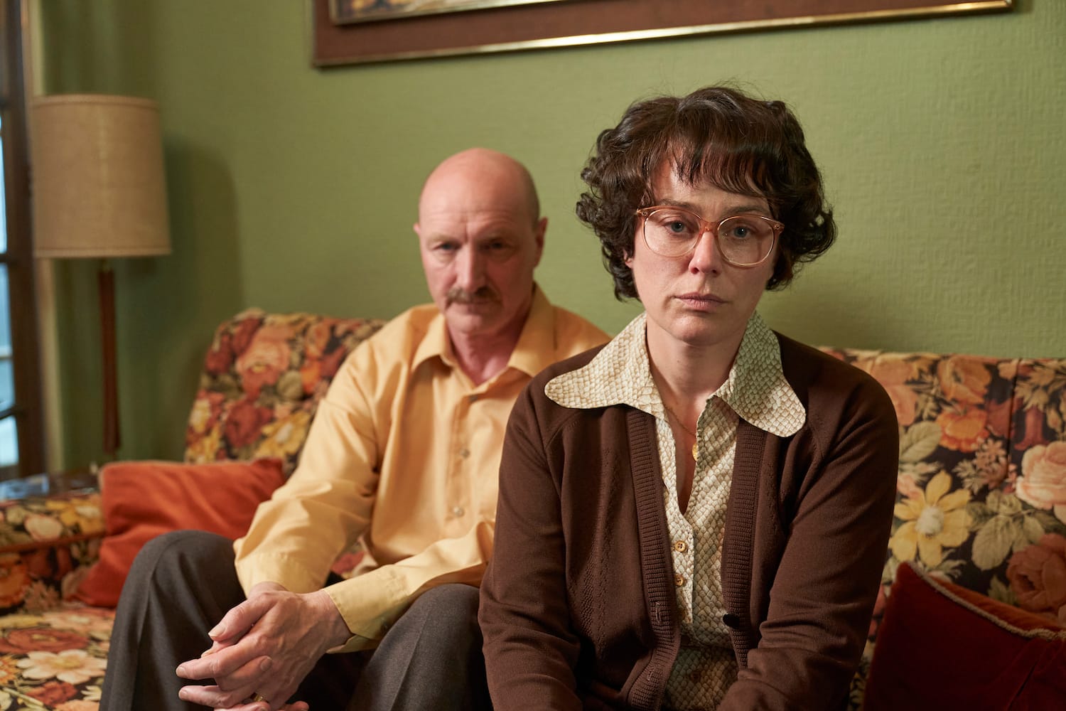 Jill Halfpenny and Paul Brennen in "The Long Shadow"