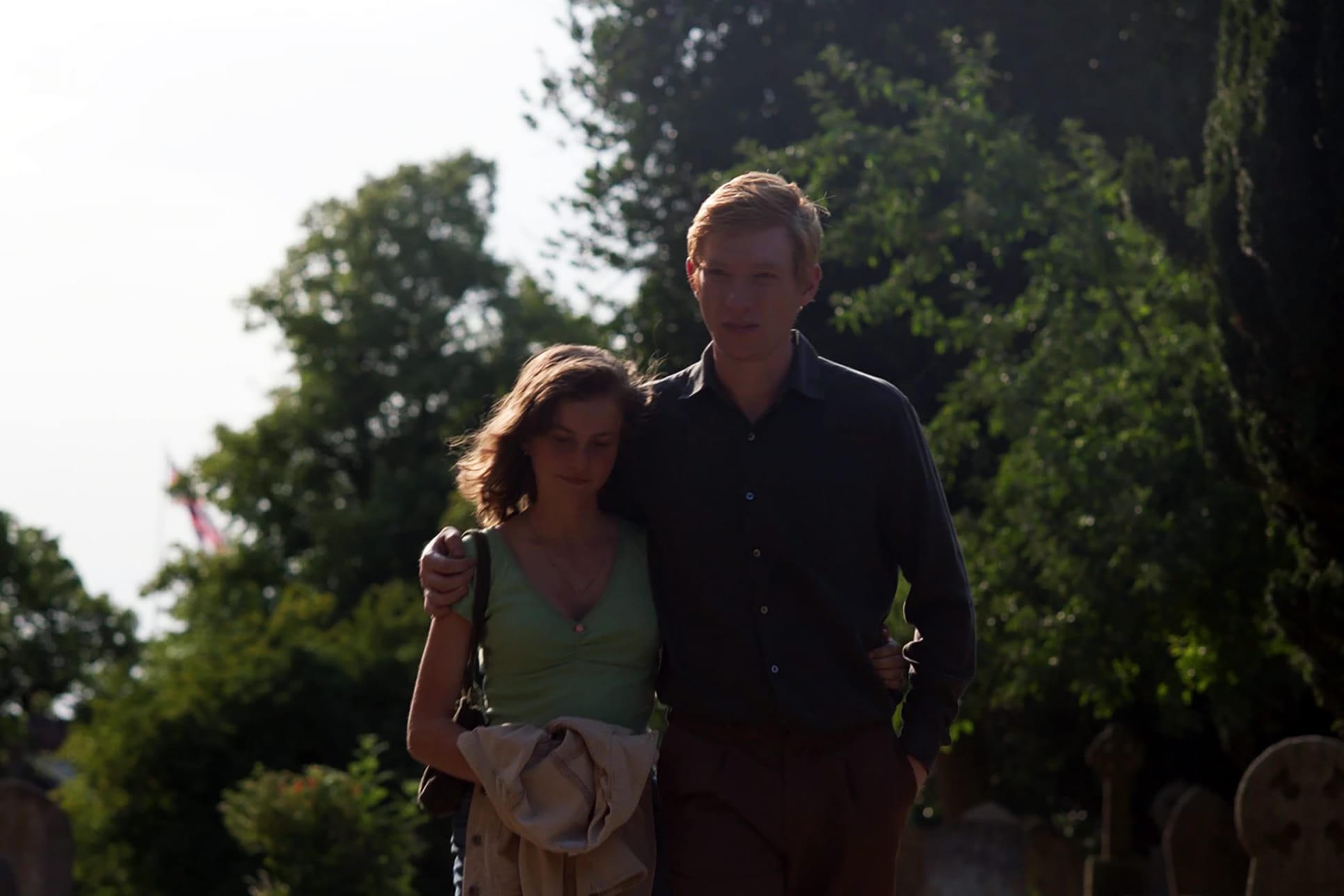 Millie Ashford as Cecilia and Domhnall Gleeson as Jack in 'Alice &amp; Jack'