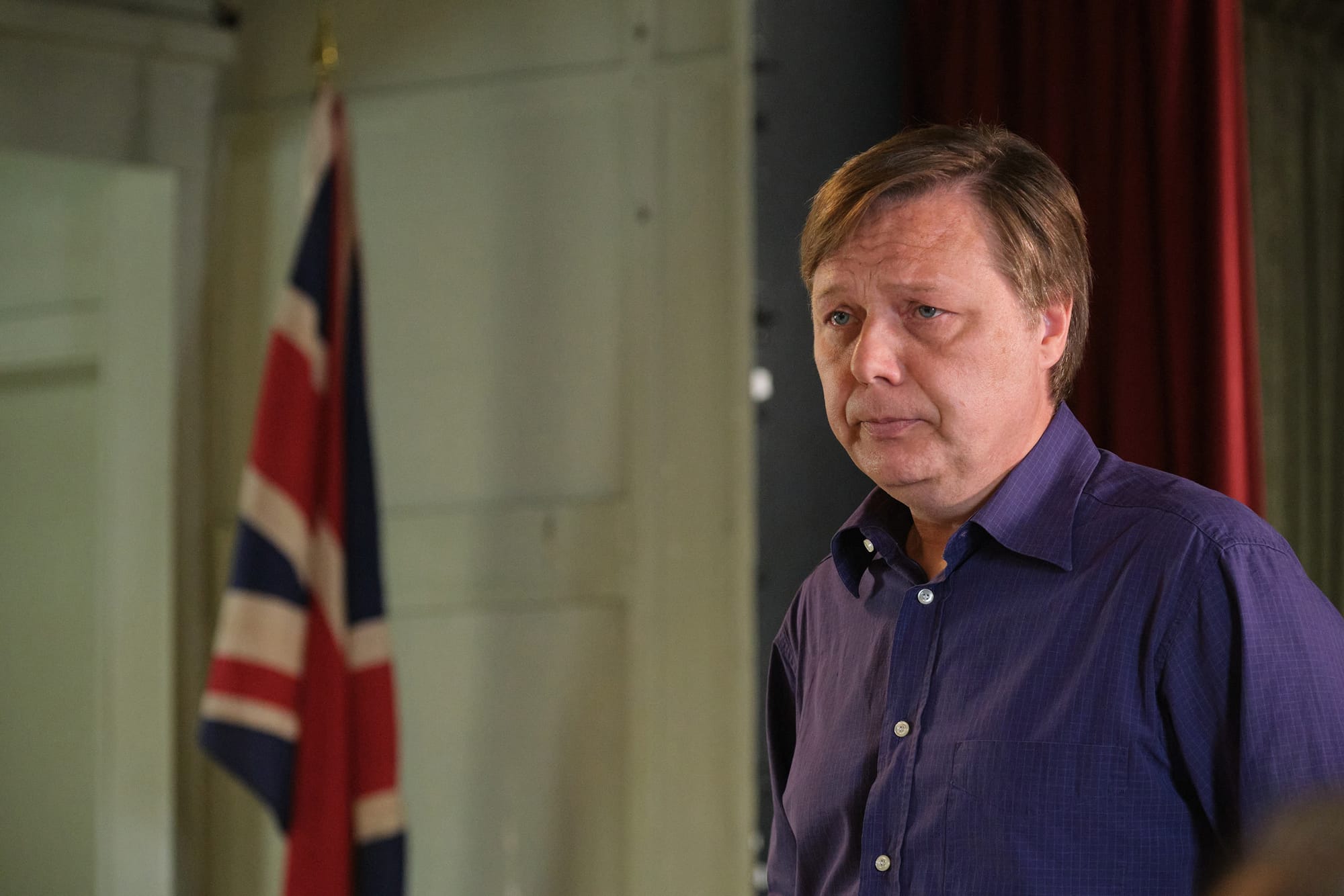 Shaun Dooley as Michael Rudkin in Mr Bates vs The Post Office