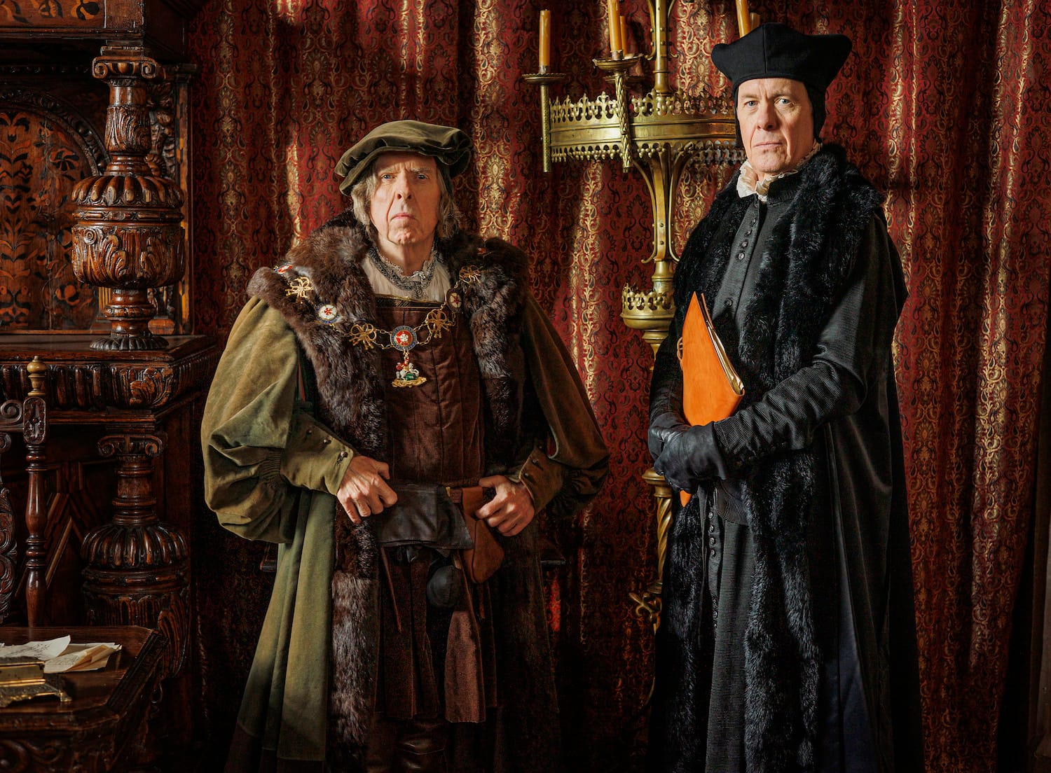 &nbsp;Timothy Spall and Alex Jennings in "Wolf Hall: The Mirror and the Light"