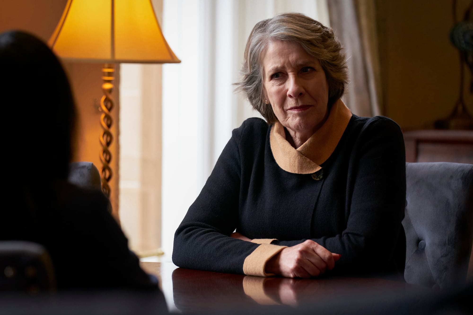 Phyllis Logan as Maggie in 'Guilt' Season 3