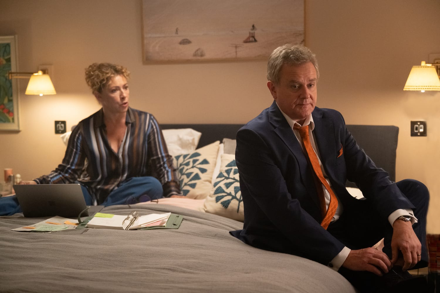 Hugh Bonneville and Alex Kingston in "Douglas Is Cancelled"