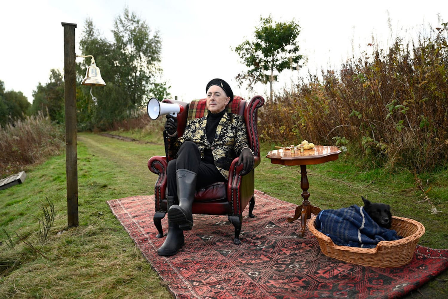 Alan Cumming (and Lala) in "The Traitors" Season 2