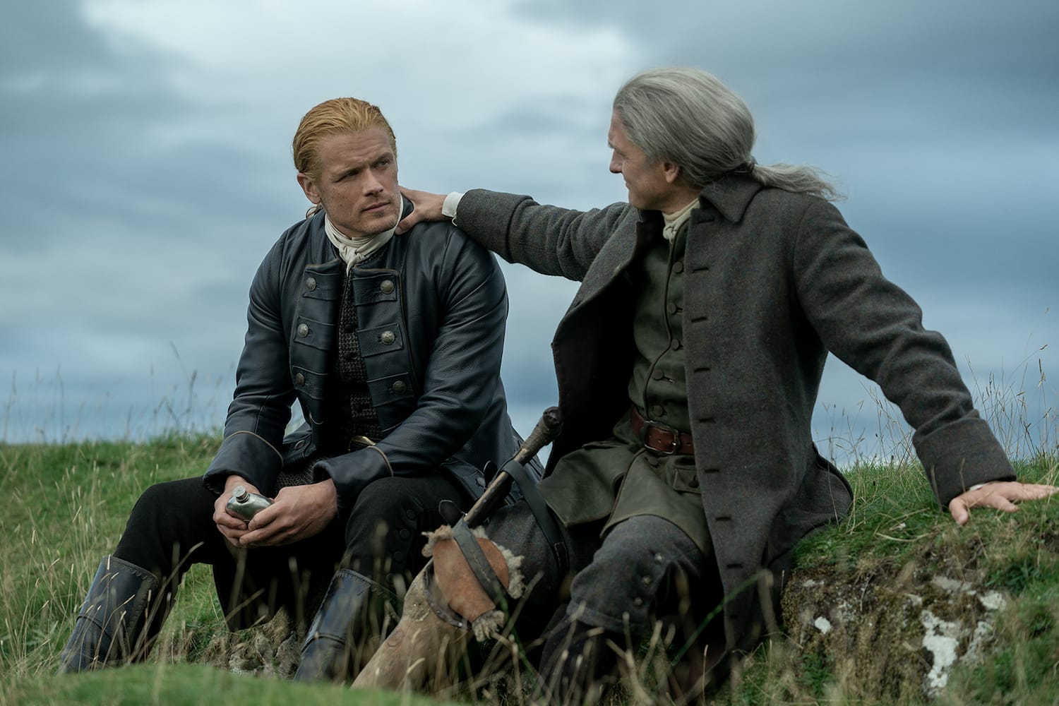 Sam Heughan and Steven Cree in "Outlander" Season 7, Part 2