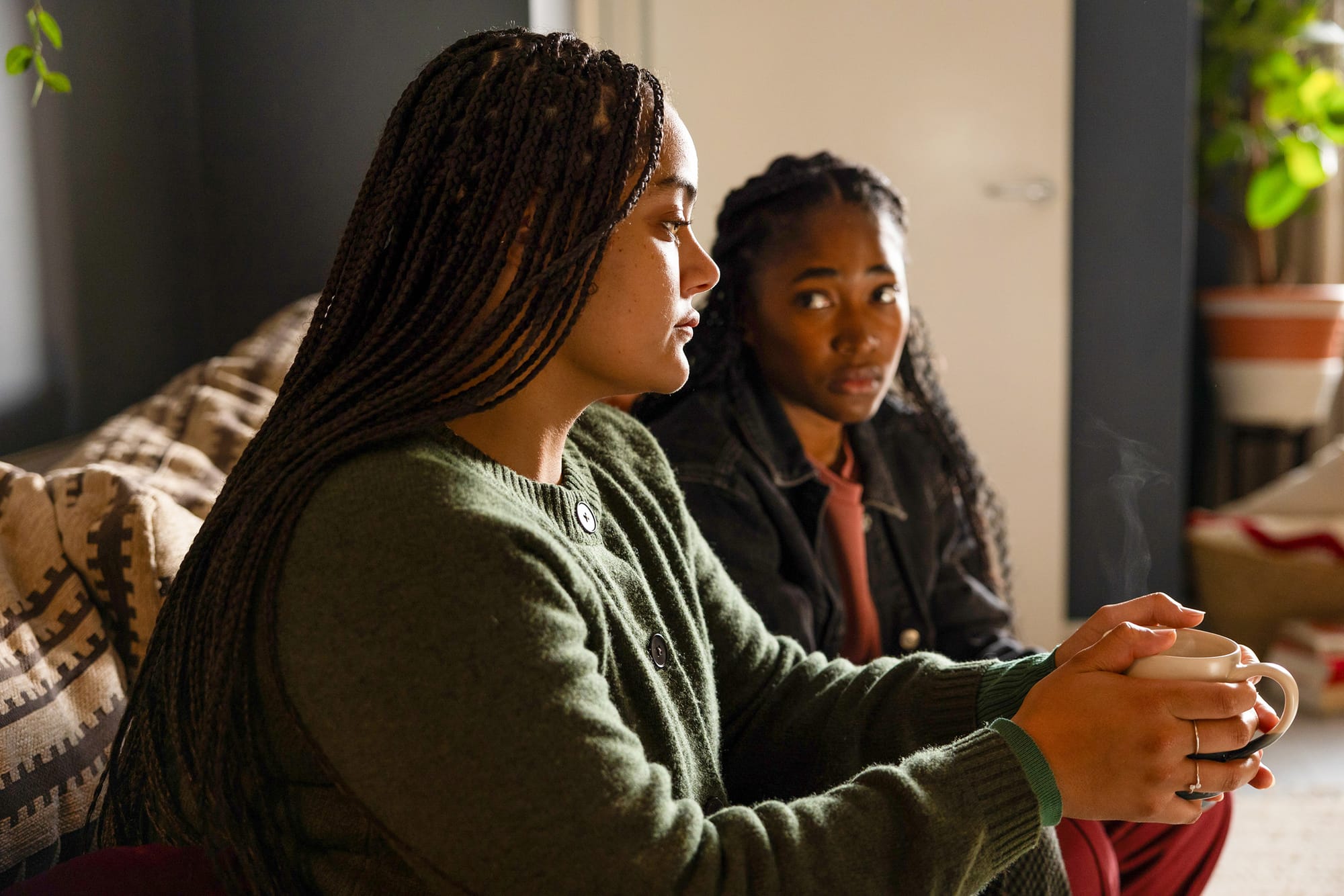 Amaka Okafor as D.I. Deborah Barnes and Adelayo Adedayo as Rachel Hargreaves in 'The Responder' Season 2