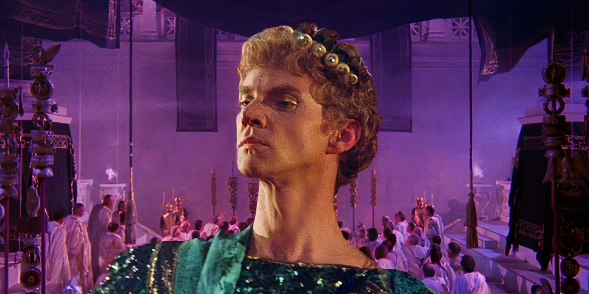 Malcolm McDowell as Caligula in 'Caligula: The Ultimate Cut'