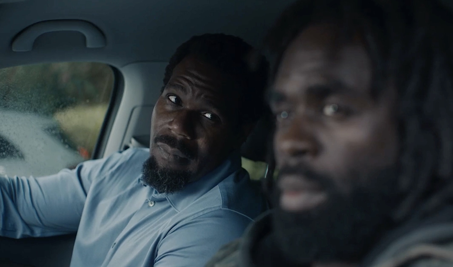 Shakiel Oliver (Daniel Adegboyega) and undercover cop DC Steve Bradshaw (Jimmy Akingbola).