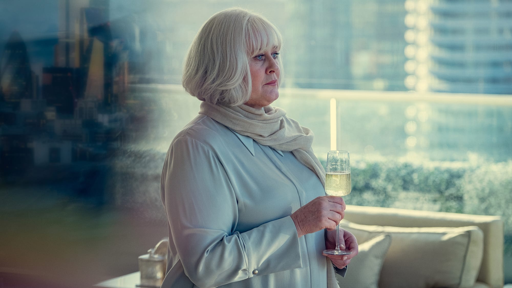 Sarah Lancashire as Reed in 'Black Doves' Season 1