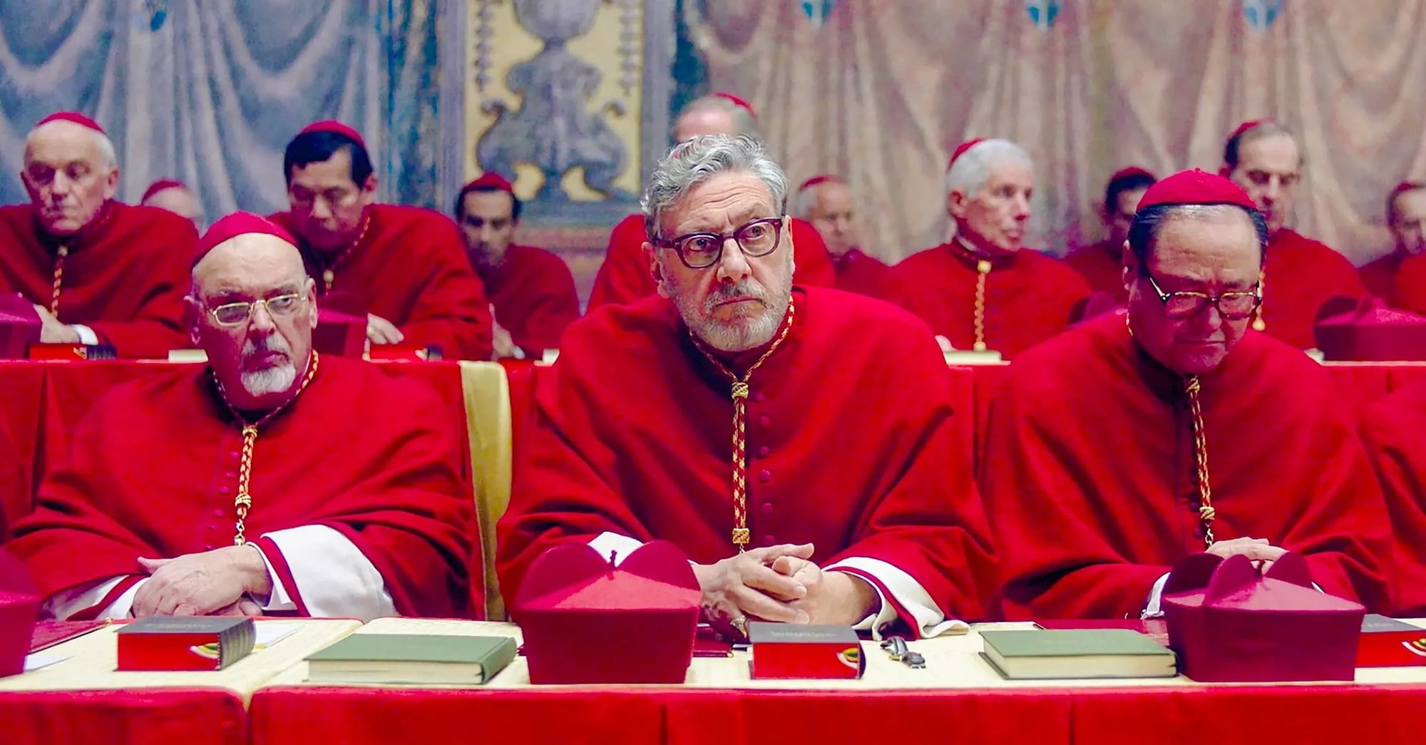 Sergio Castellitto as Cardinal Tedesco in 'Conclave'